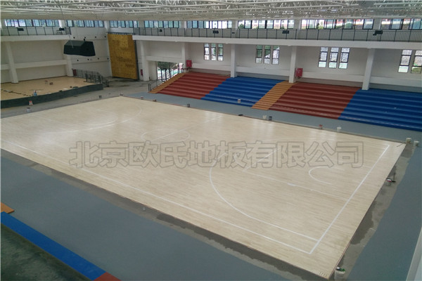 運動木地板貴州省畢節(jié)市織金縣育才學校成功案例